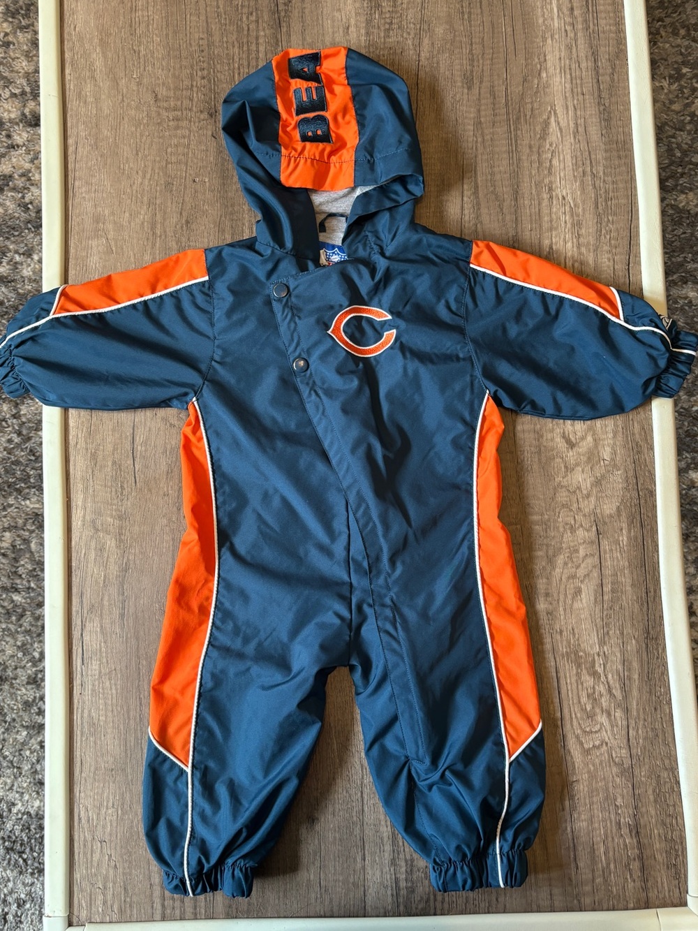 Vintage Toddler NFL Reebok Chicago Bears Tracksuit Windbreaker Bodysuit Jacket